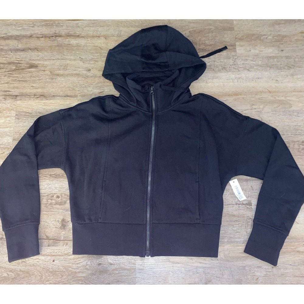 Core 10 Women's Super Soft Fleece Cropped Length Zip-Up Hoodie Sweatshirt, Sz Sm - Picture 2 of 9